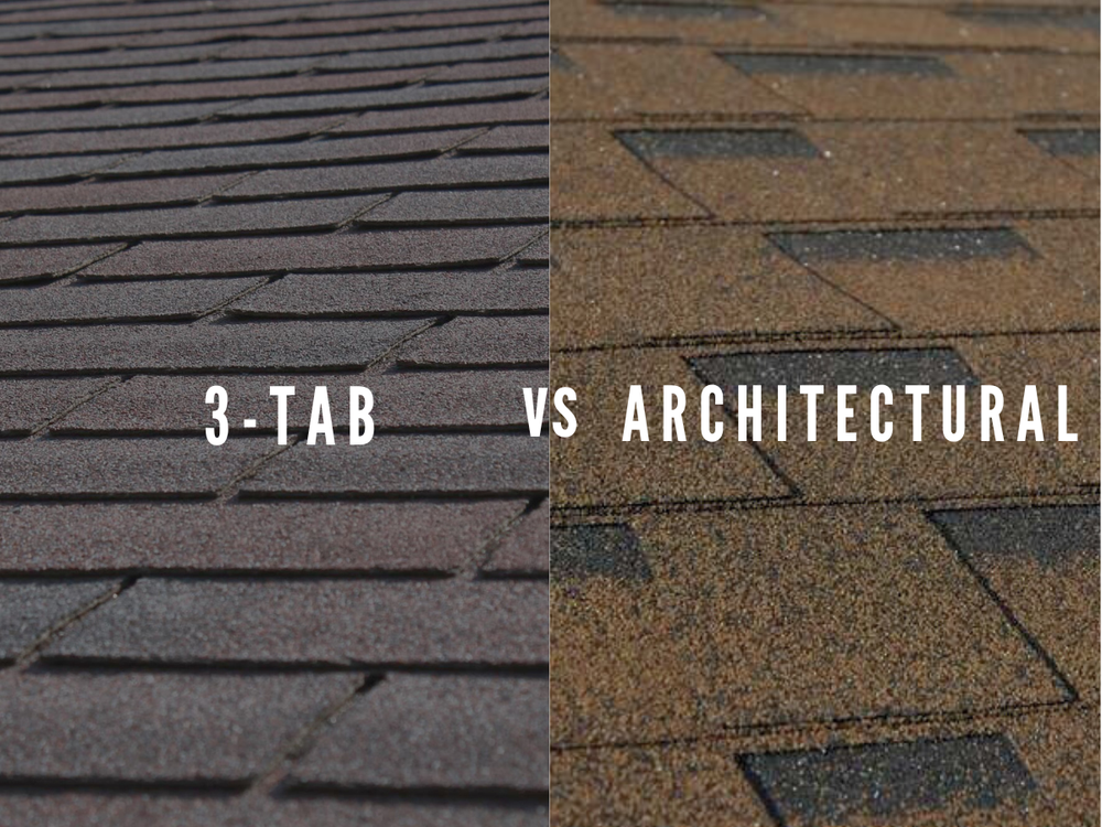 Comparison of 3-tab and architectural shingles