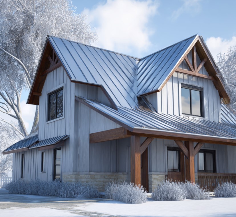 winter roof installation in New Hampshire