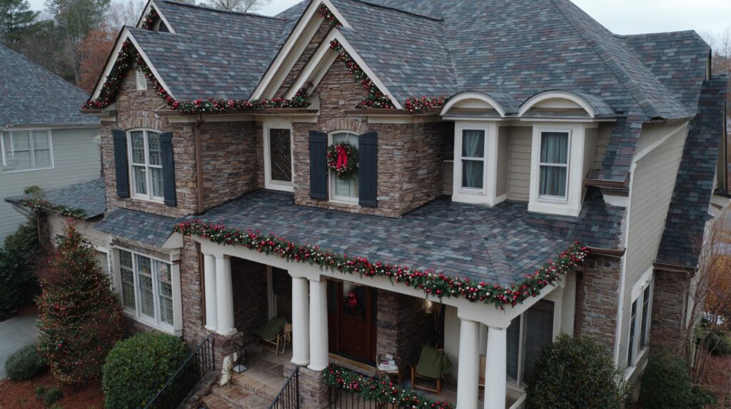 roof holiday lights safety