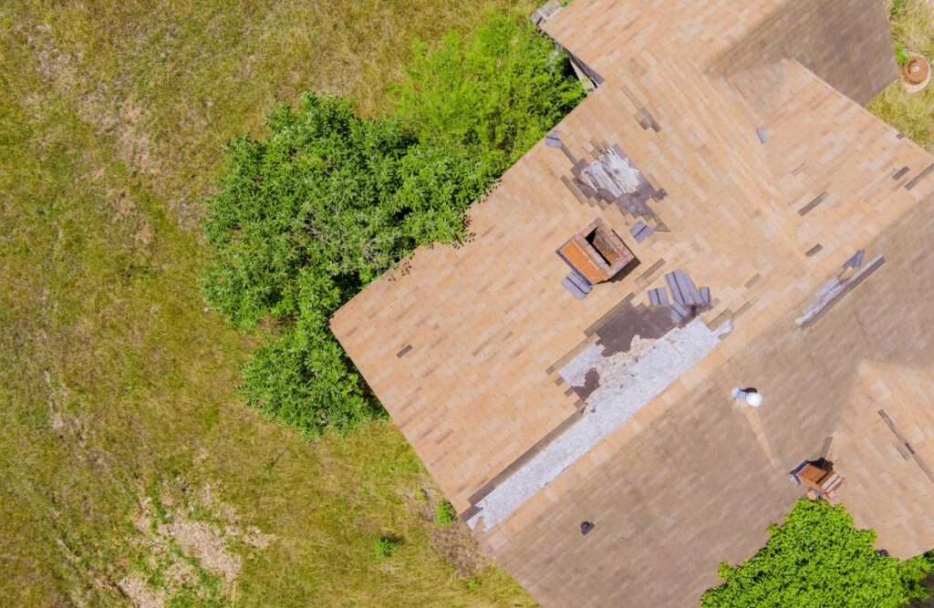 roof drone inspection help identify damage after winter