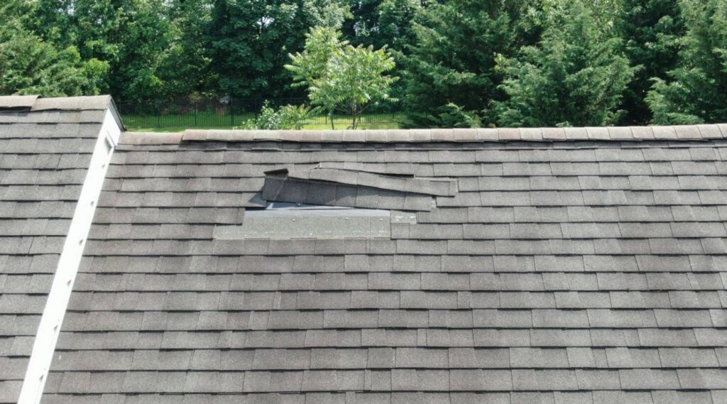winter roof damage signs