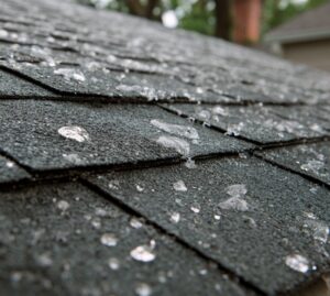 hail damage on New England roof